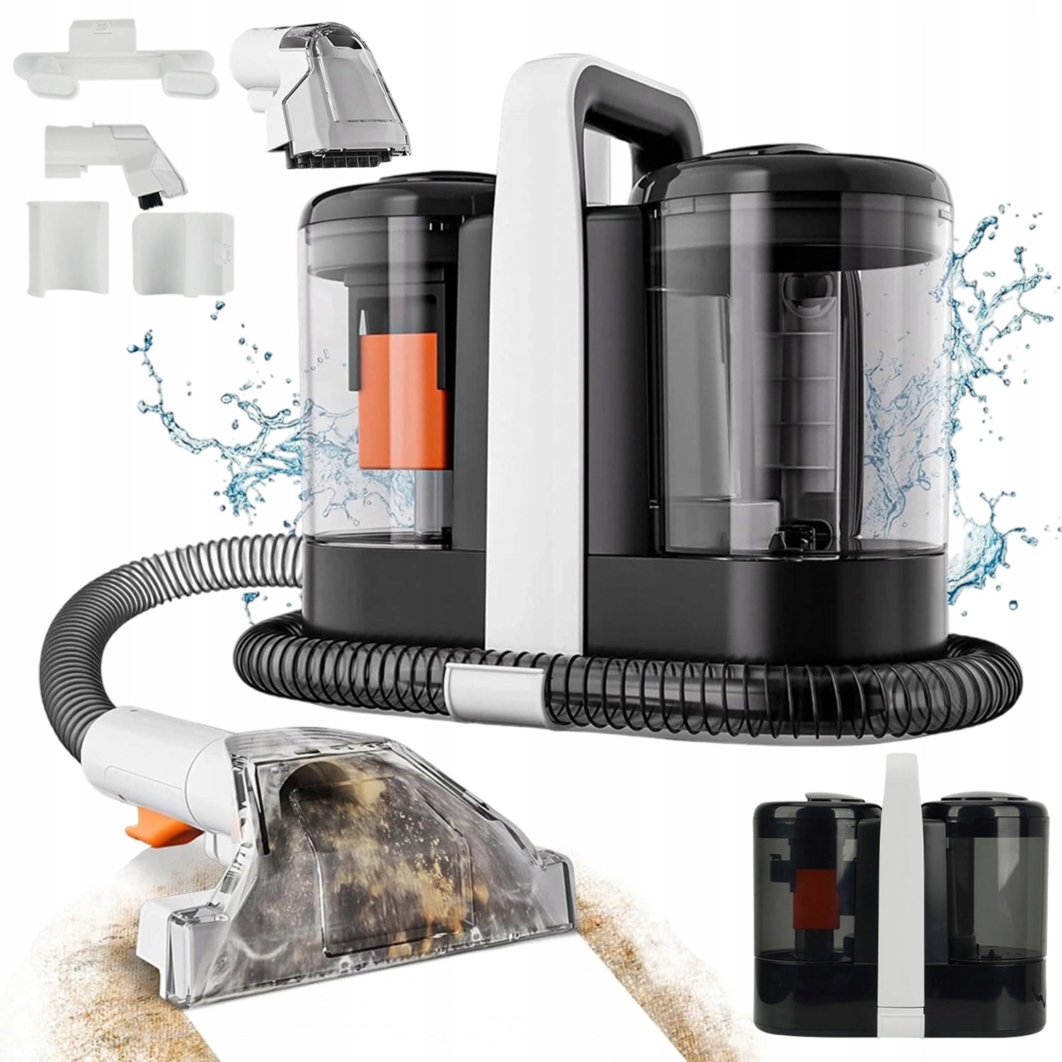 POWERFUL WASHING VACUUM CLEANER FOR CLEANING SOFA CARPETS, CARPETS 600W