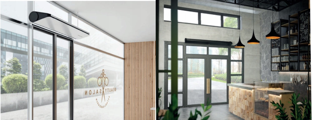 POWERFUL WATER CURTAIN DOOR HEATER STEEL POWER 29,3kW VERTICAL HORIZONTAL Product height 19.9 cm