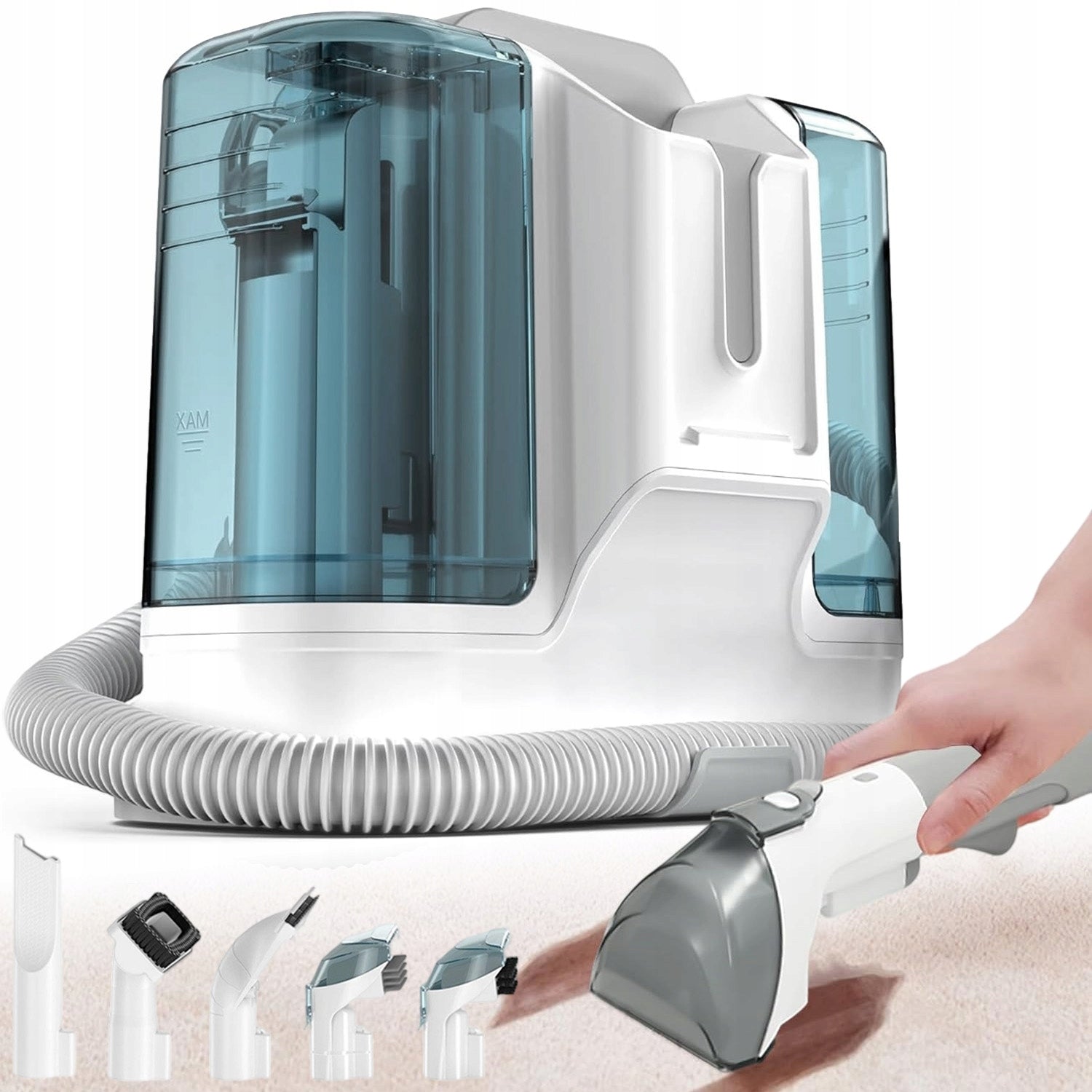 POWERFUL WET AND DRY UPHOLSTERY WASHING VACUUM CLEANER 11 KPA WITH 6 NOZZLES