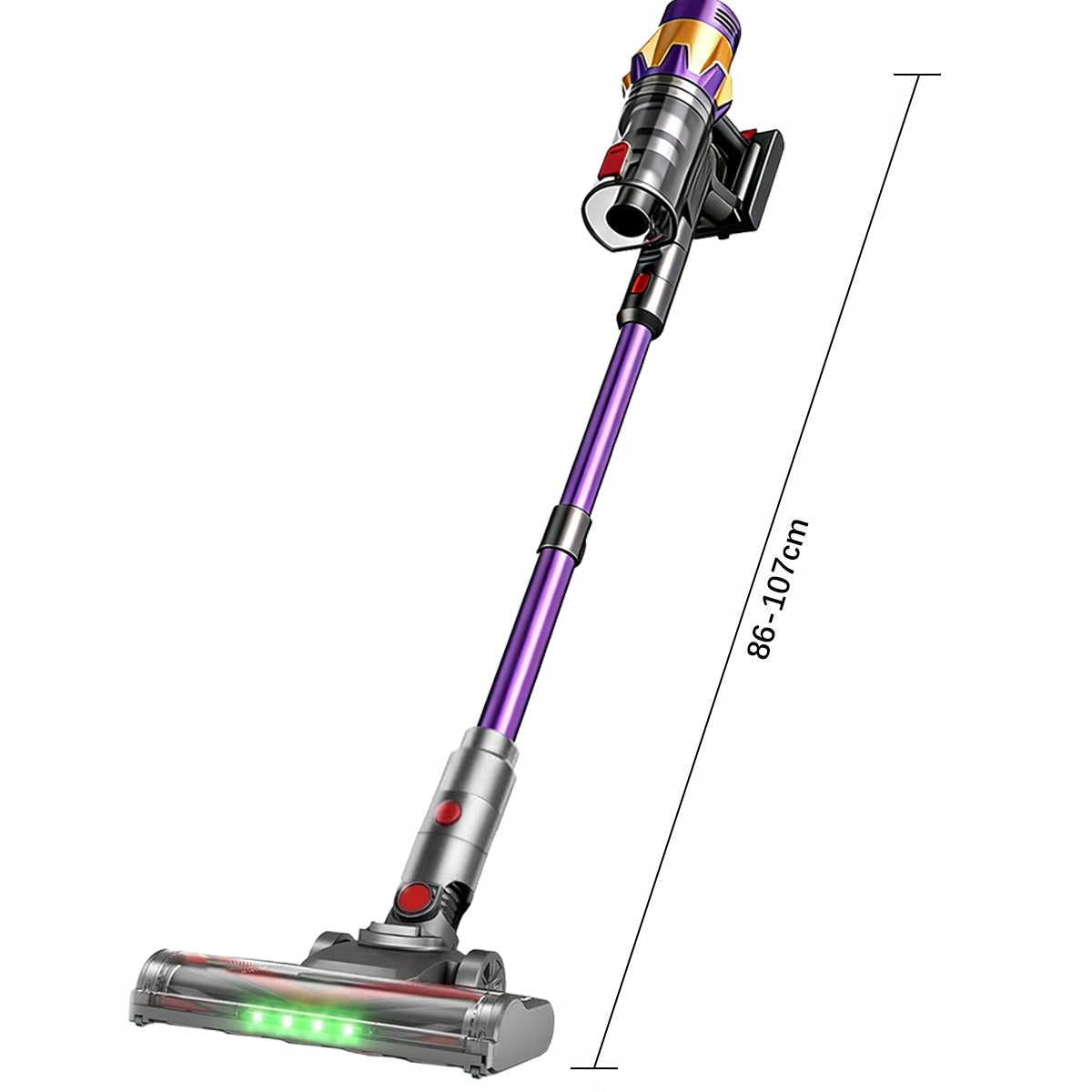 POWERFUL WIRELESS VERTICAL LED VACUUM CLEANER HOME 550W 45KPA ,High Efficiency Manufacturer no brand