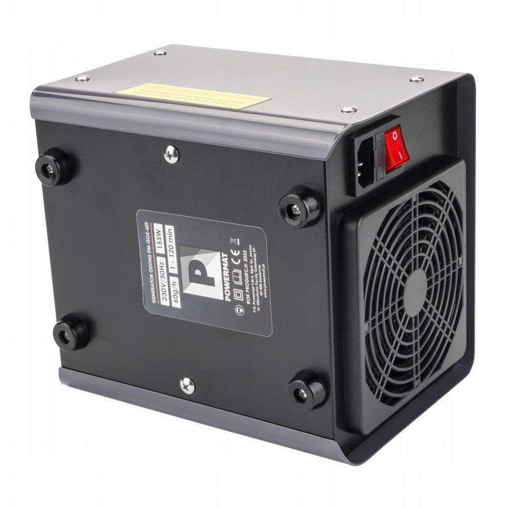 POWERMAT OZONE GENERATOR POWERFUL 60 000 MG/H OZONATOR + TIMER PM-GOZ-60T Maximum efficiency 1 m³/h