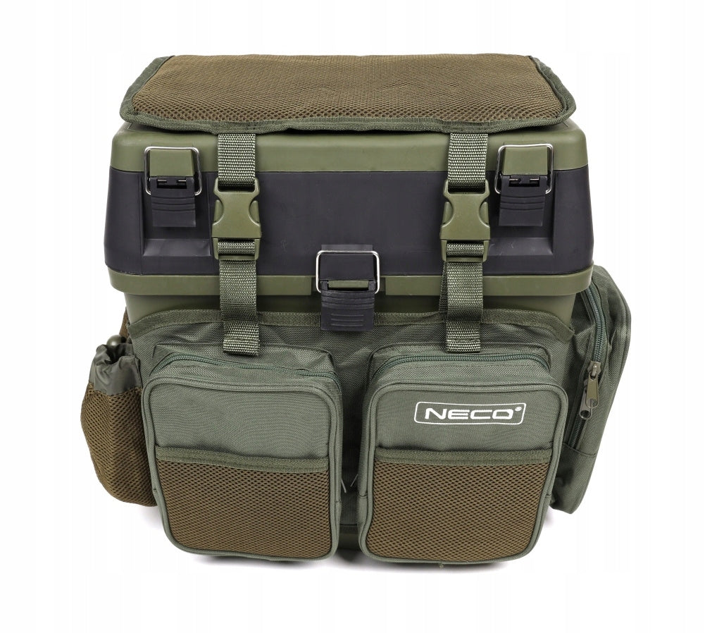 PRACTICAL FISHING SEAT WITH BACKPACK NECO Packaging status original