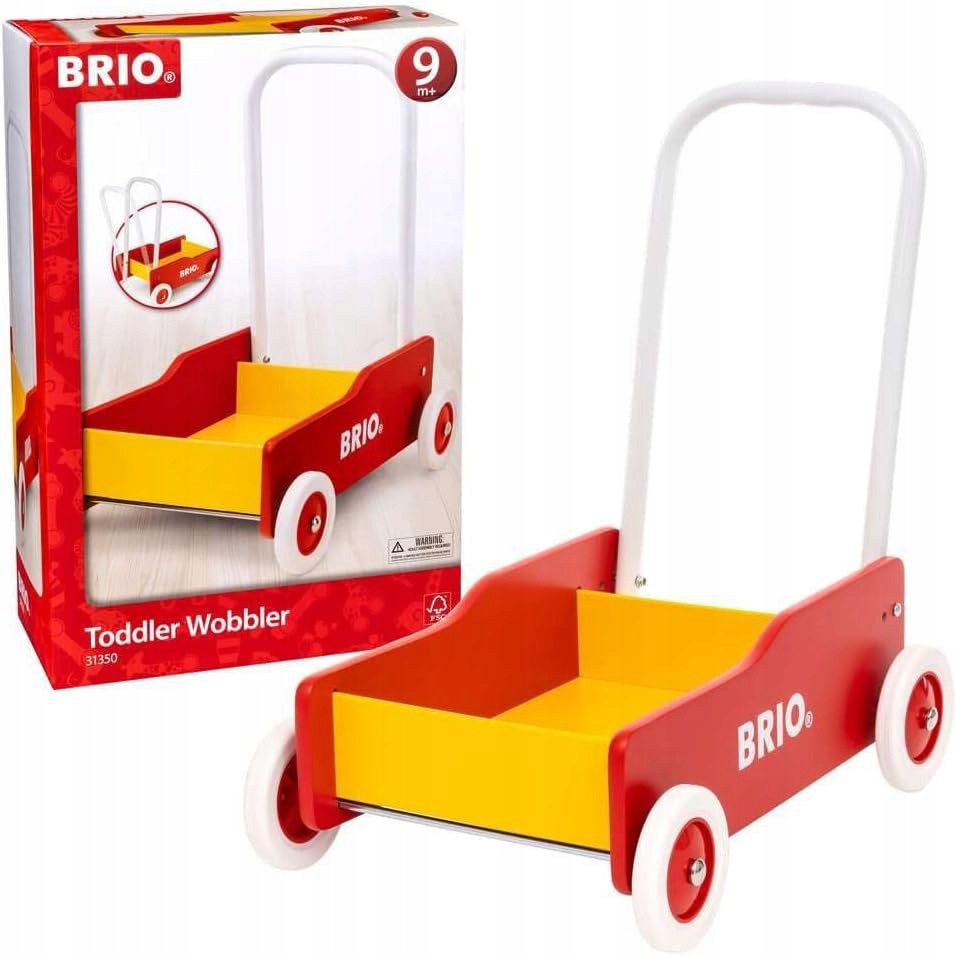 PRAM BRIO - TODDLER WOBBLER, RED (31350)