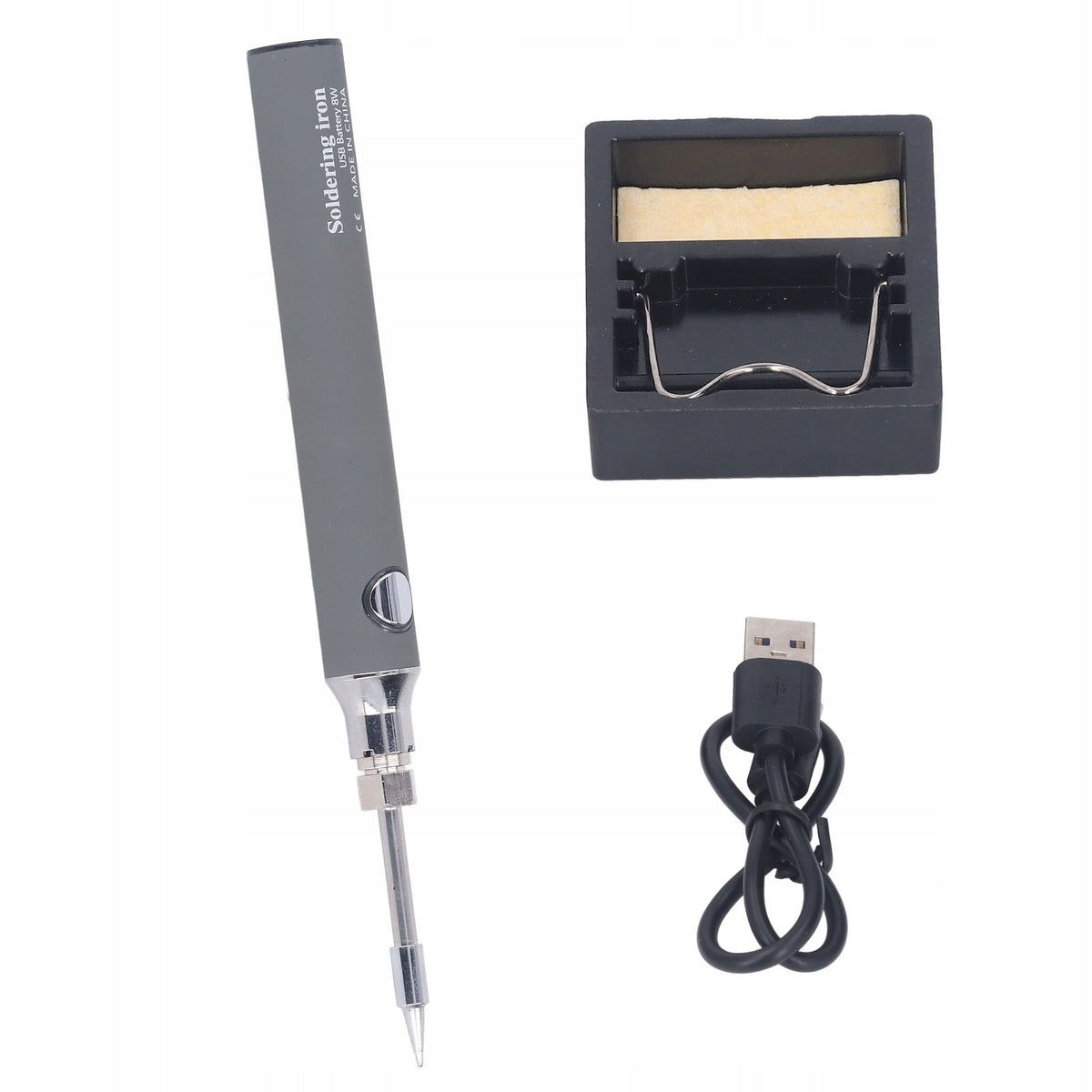 PRECISION SOLDERING IRON CORDLESS FLASK SET 450°C USB