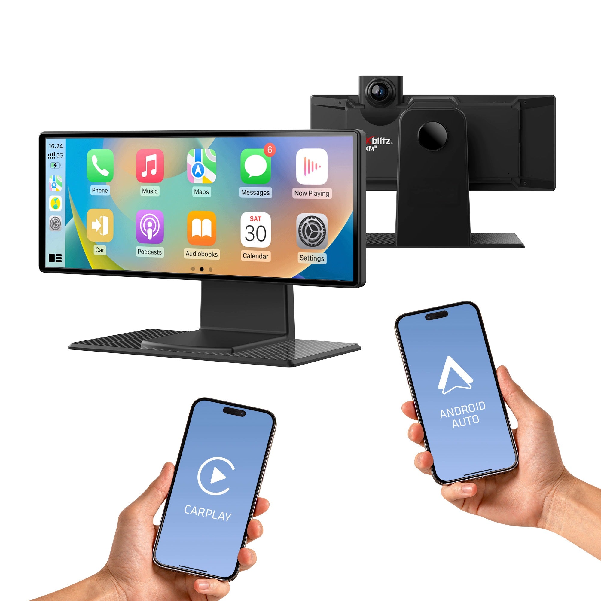 PREMIUM 4K MEDIA STATION MONITOR RADIO ANDROID AUTO CARPLAY DVR WiFi Manufacturer code XBL-CAR-AC009