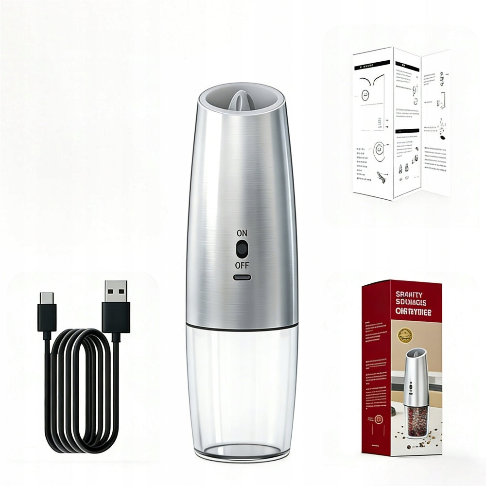 PREMIUM AUTOMATIC ELECTRIC SPICE GRINDER - USB-C RECHARGEABLE