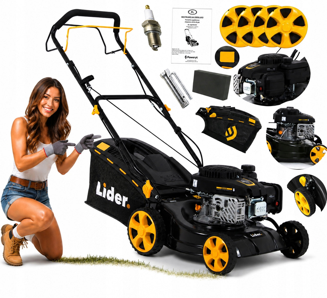 PREMIUM DIESEL MOWER POWERFUL WITH XL DRIVE SET FULL LIGHT 7KM