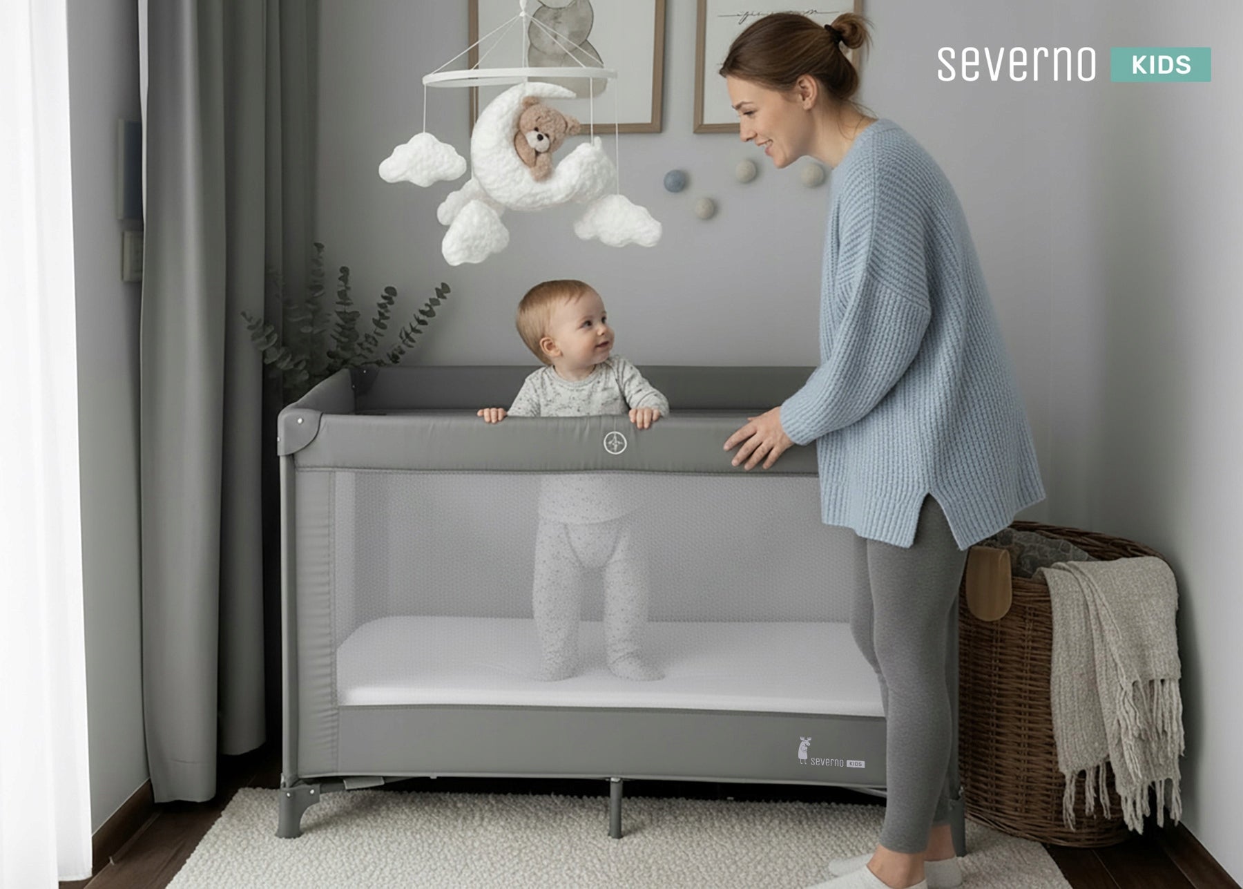 PREMIUM FOLDING PLAYPEN TRAVEL COT FOR BABY + MATTRESS AND BAG Manufacturer code Honey Bunny