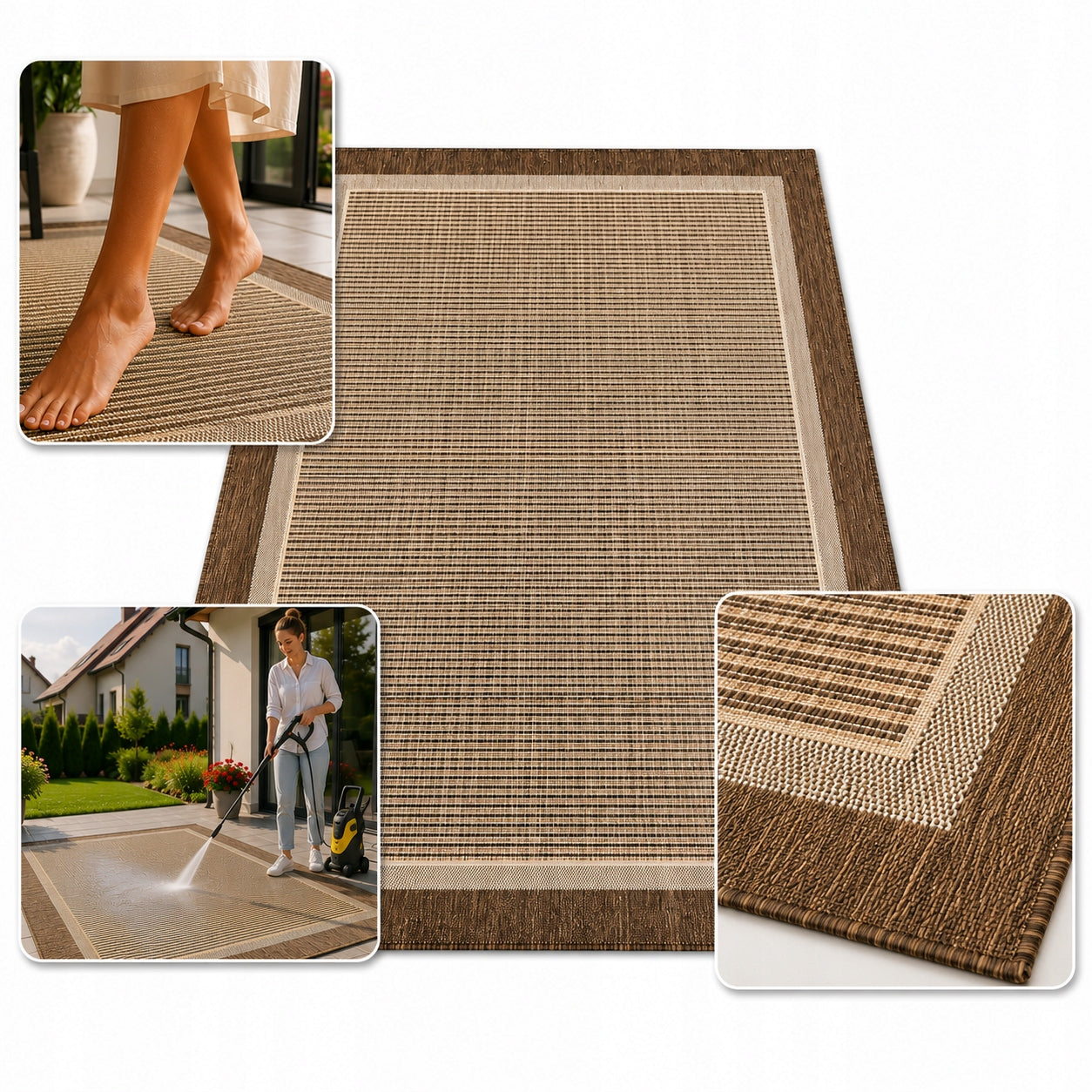 PREMIUM OUTDOOR CARPET 120X180 WATERPROOF GARDEN FOR TERRACE BALCONY MAT