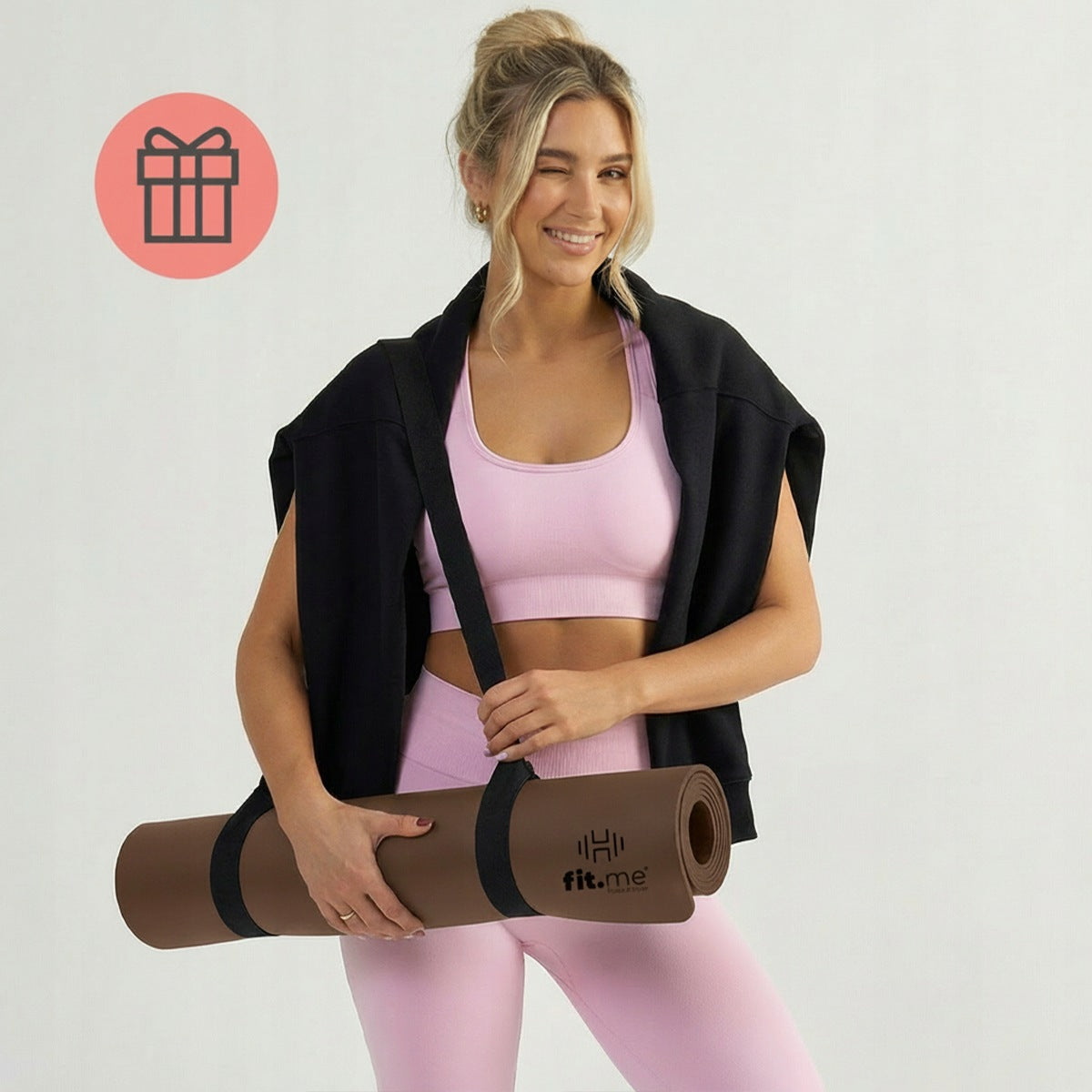 PREMIUM YOGA MAT PILATES EXERCISE RUBBER PU STABLE NON-SLIP Packaging status original