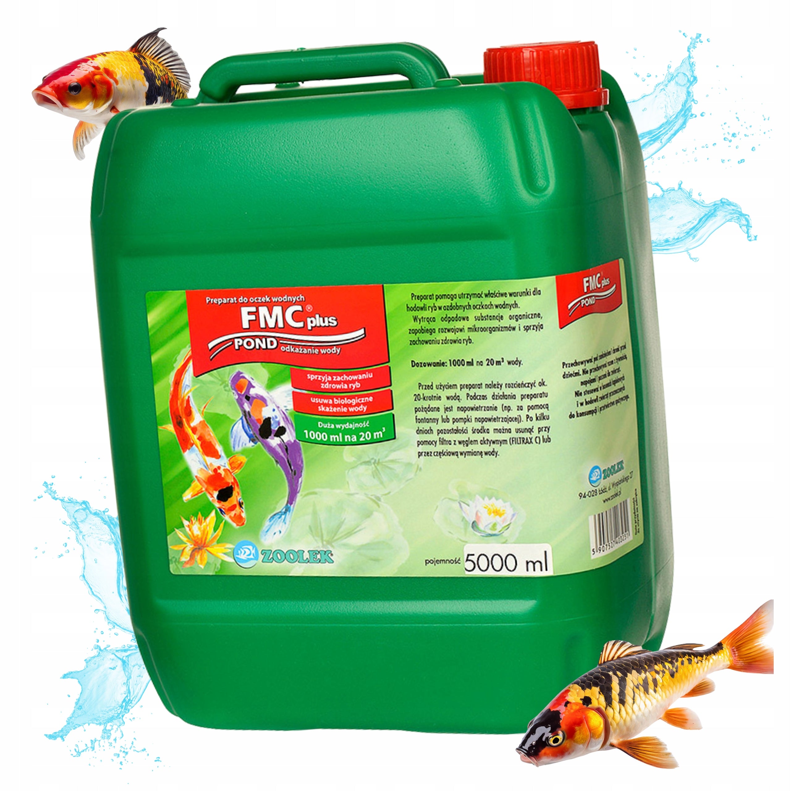PREPARATION FOR WATER DECONTAMINATION DISEASES pond ZOOLEK FMC POND 5L