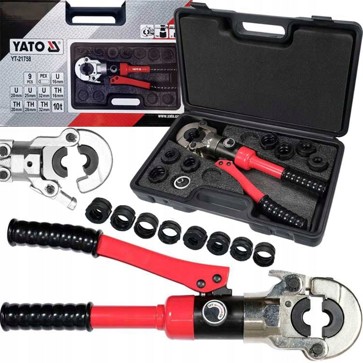 PRESS PIPE CRIMPER PEX PERT 8 DIES U TH 16-32
