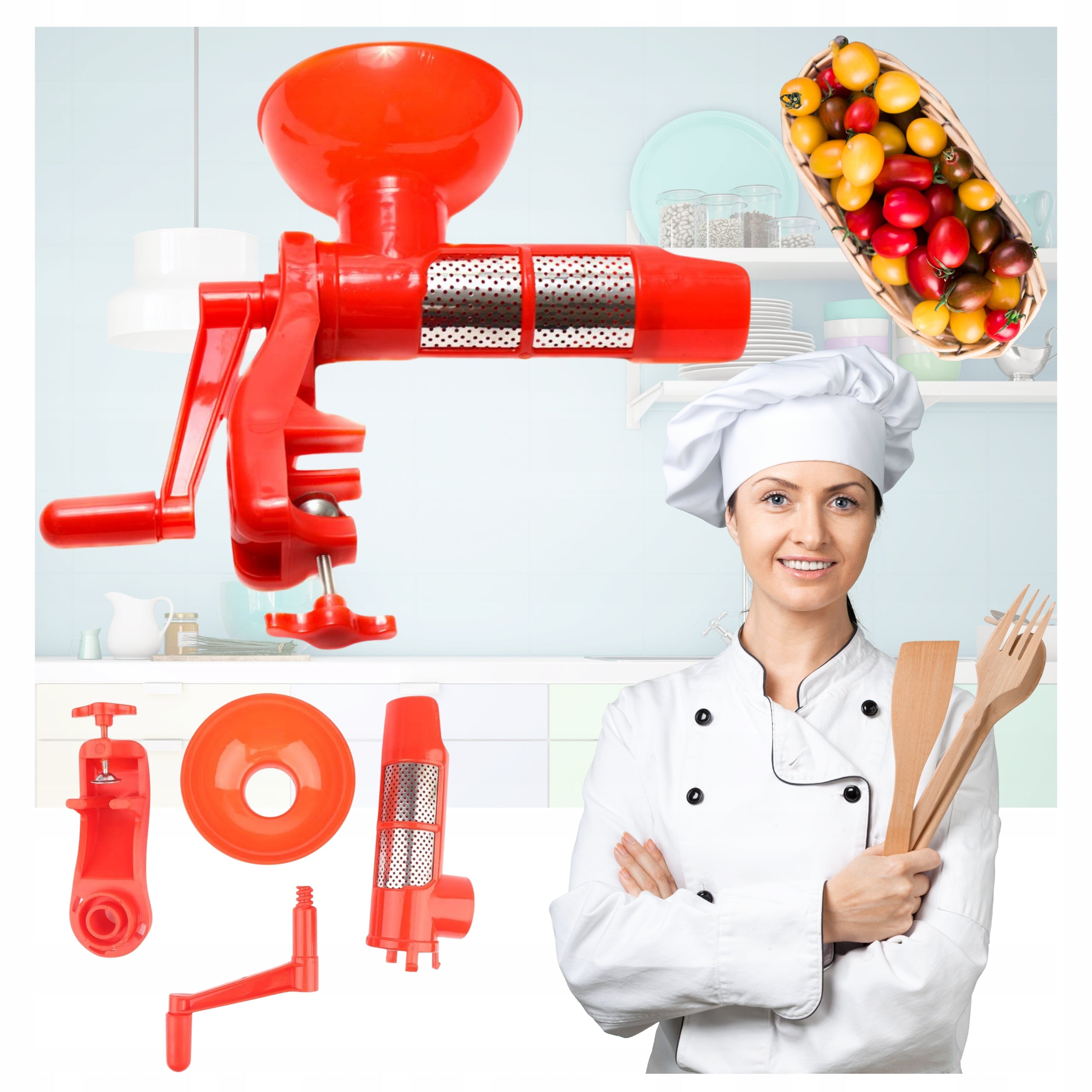 PRESS TOMATO PUREE MACHINE FRUIT JUICER PASSATA