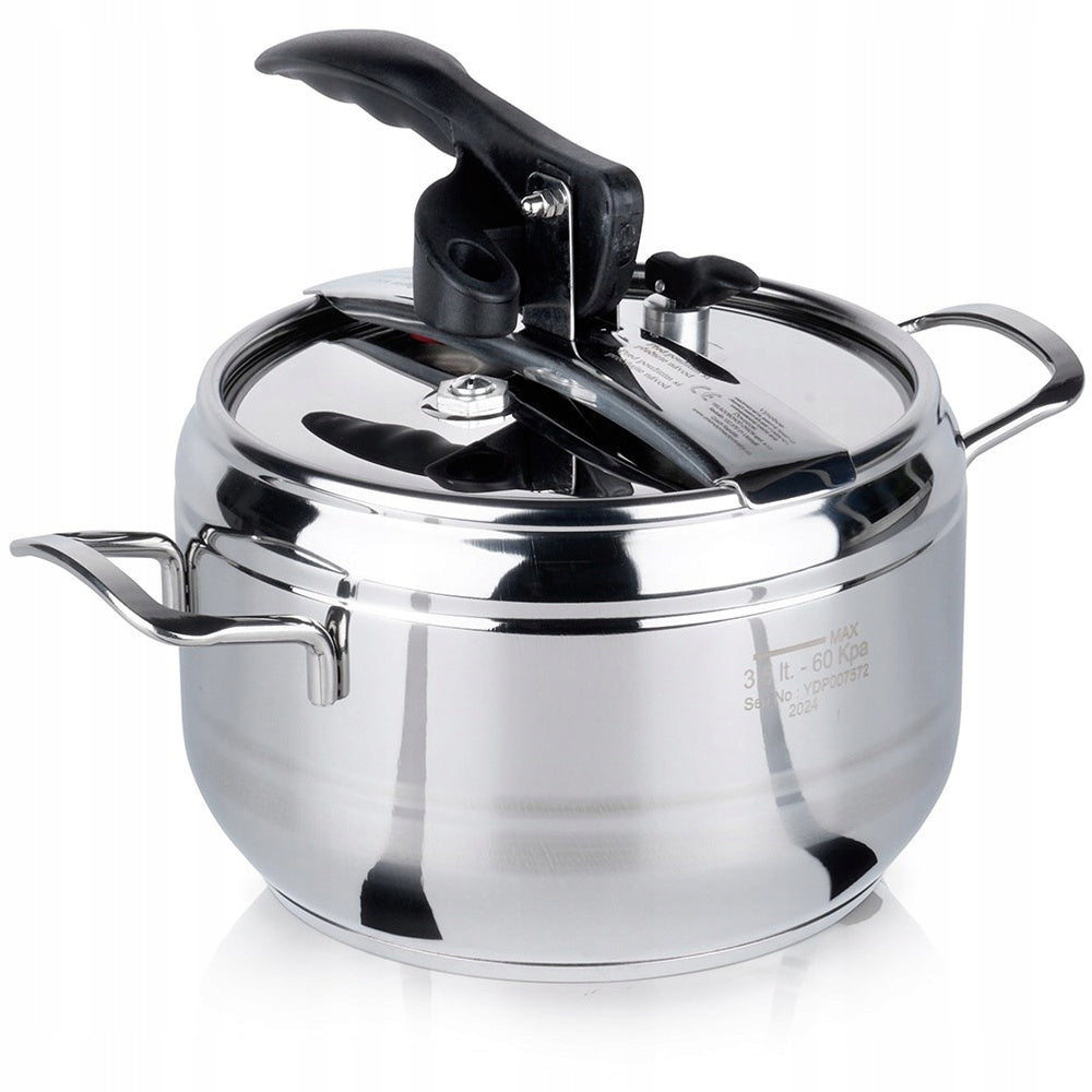PRESSURE COOKER 3,5L 20X20X13,5CM STAINLESS STEEL PRESSURE KITCHEN