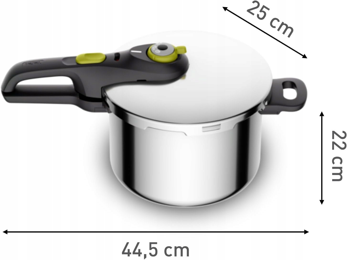 PRESSURE COOKER 6 L STAINLESS STEEL 2 COOKING MODES SAFETY SYSTEM Manufacturer code 5906663010354