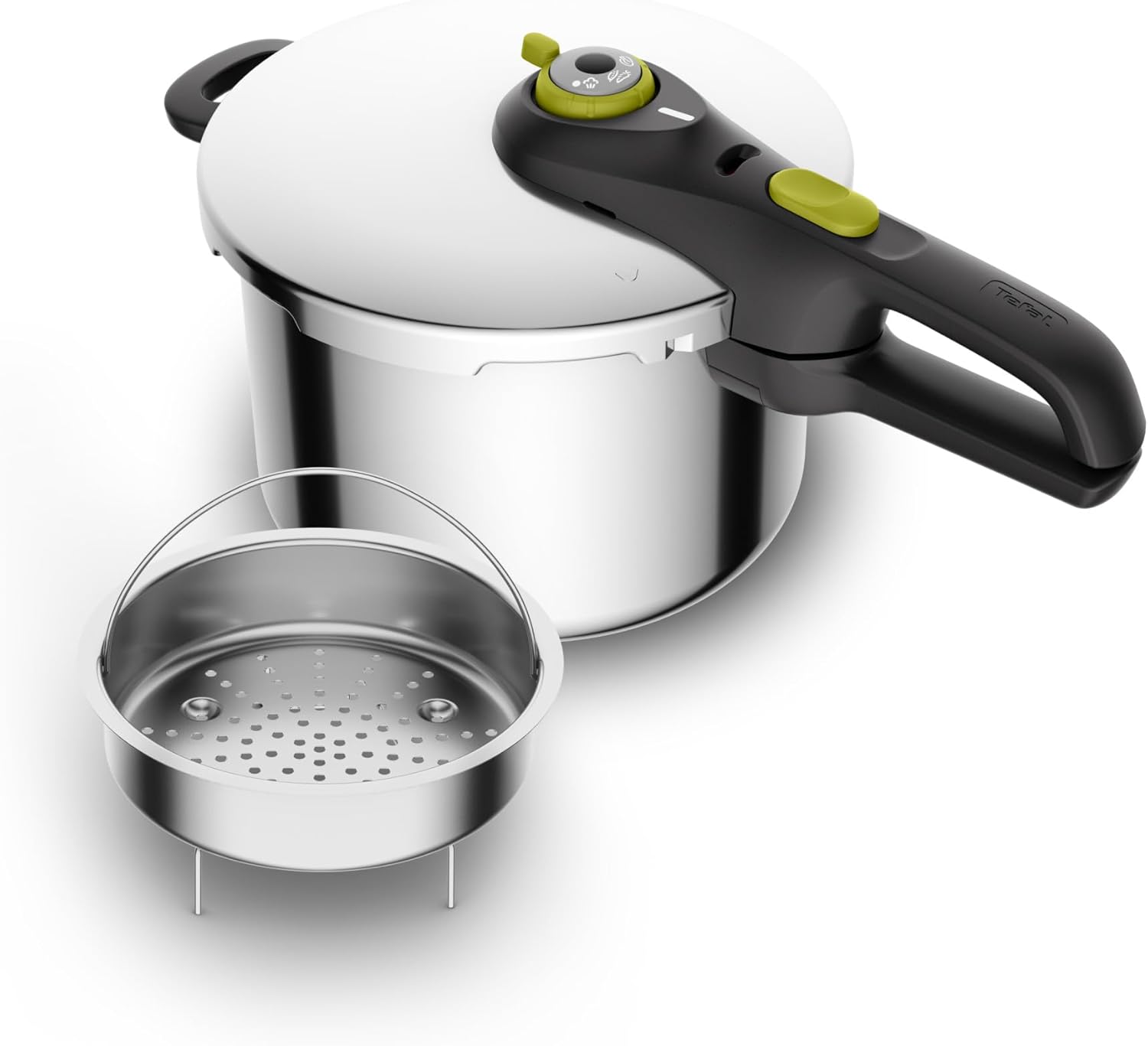 PRESSURE COOKER 6 L STAINLESS STEEL 2 COOKING MODES SAFETY SYSTEM