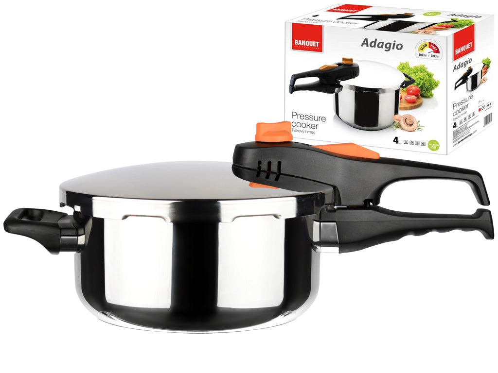 PRESSURE COOKER ADAGIO 4L BANQUET steam pot for gas induction