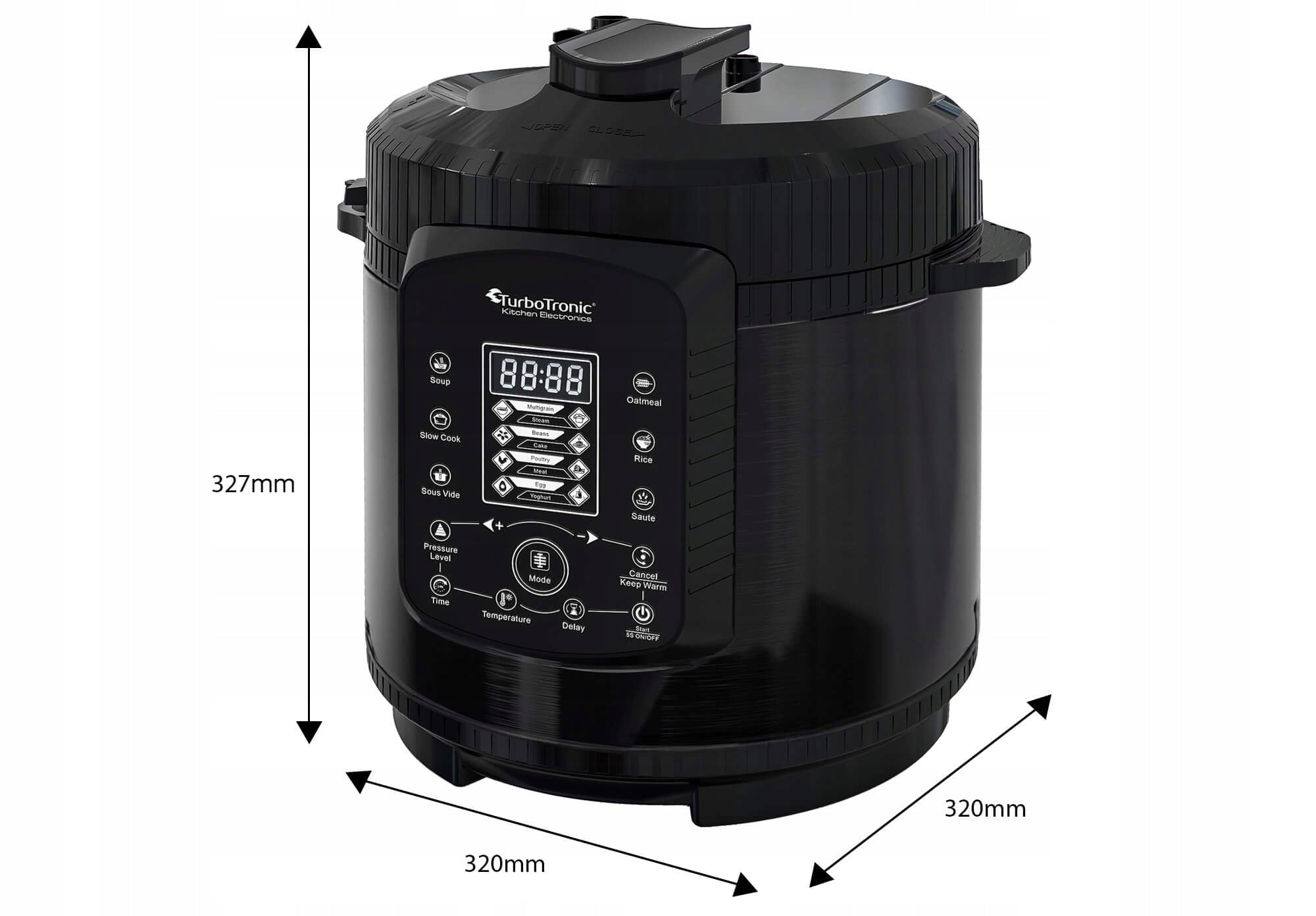 PRESSURE COOKER ELECTRIC POT MULTICOOKER COMBO STEAMER 6L 1000W 70 KPA Manufacturer code SZYBKOWAR GARNEK ELEKTRYCZNY 70 KPA