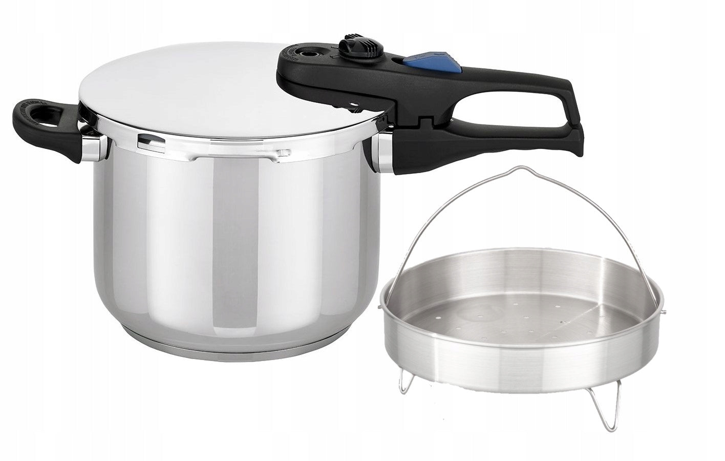 PRESSURE COOKER PRESSURE POT INDUCTION GAS STAINLESS STEEL + BASKET ELO 6L Manufacturer code 36758