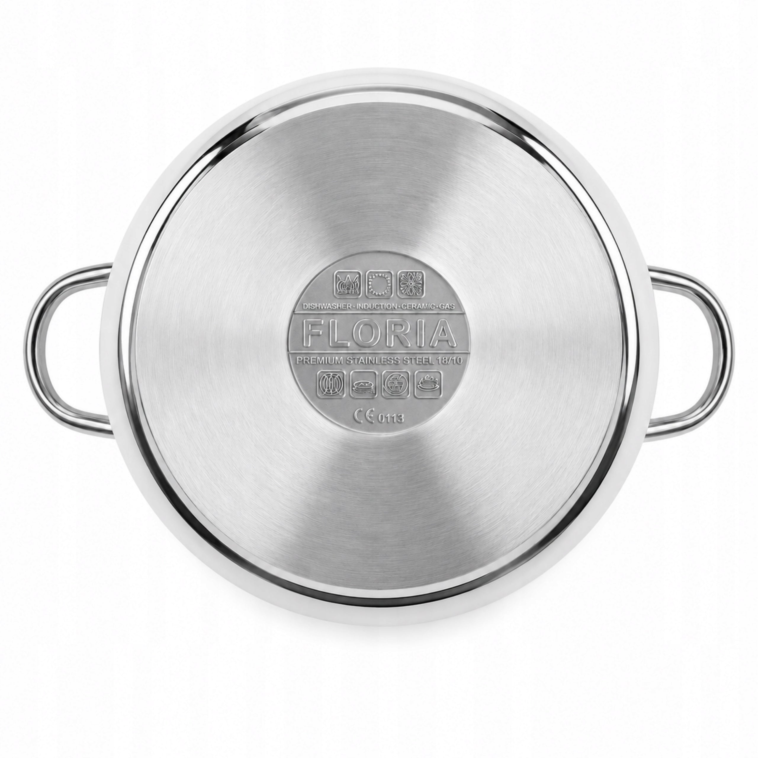 PRESSURE COOKER PRESSURE POT TURKISH STEEL GAS INDUCTION 12LT Brand Floria