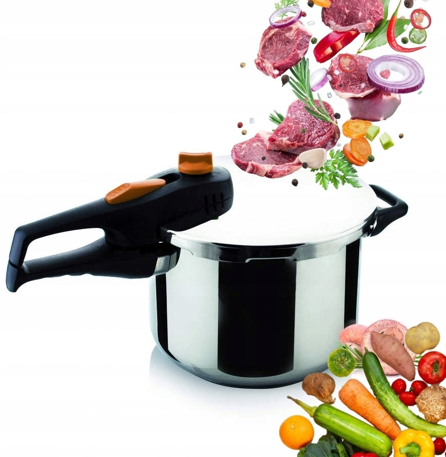 PRESSURE COOKER STEAM POT FAST COOKING 4 L banquet induction knob