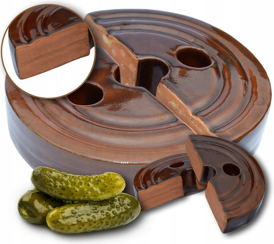 PRESSURE STONESTONEWARE FOR BARREL POT PICKLING CUCUMBERS CABBAGE 18cm