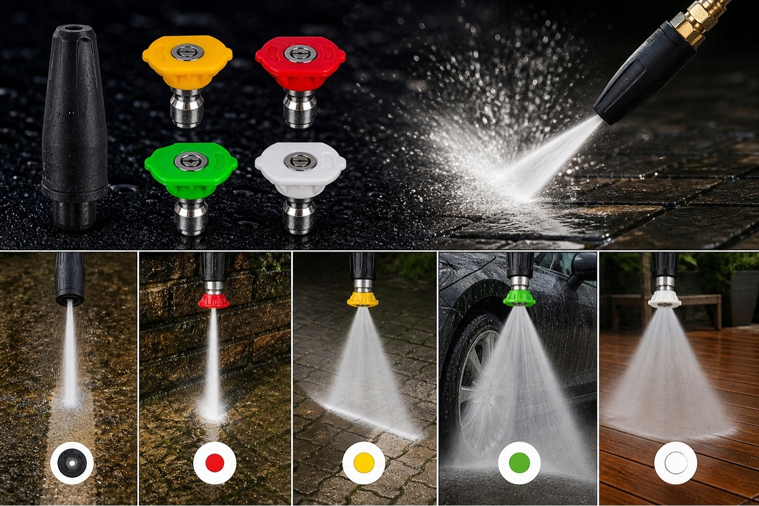 PRESSURE WASHER 300 BAR BRASS PUMP STRONG INDUCTION LARGE SET 2500W Operating pressure 195 bar