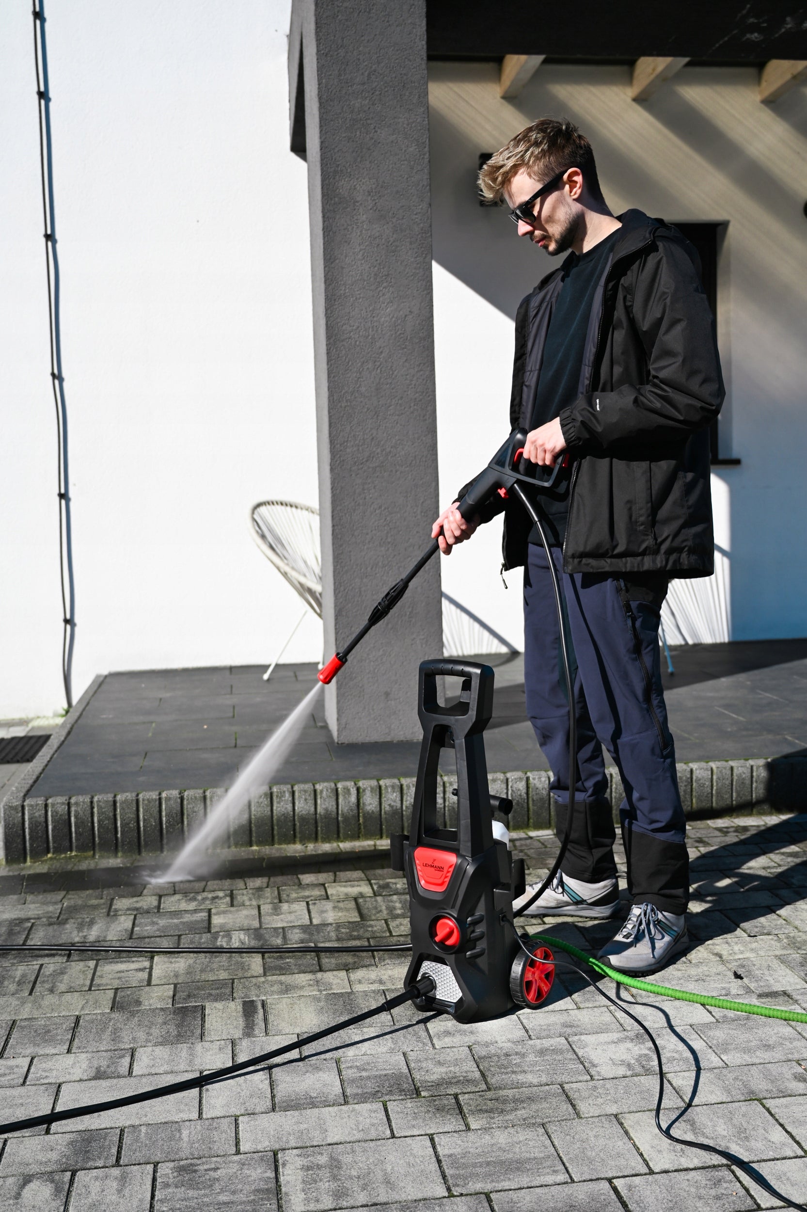 PRESSURE WASHER LEHMANN 230BAR FOR WASHING CUBES SELF-SUCTION FOAMER Maximum power 1600 W