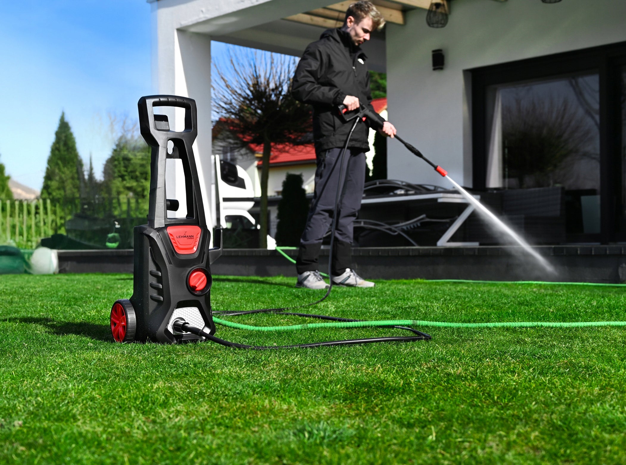 PRESSURE WASHER LEHMANN 230BAR FOR WASHING CUBES SELF-SUCTION FOAMER Operating pressure 230 bar