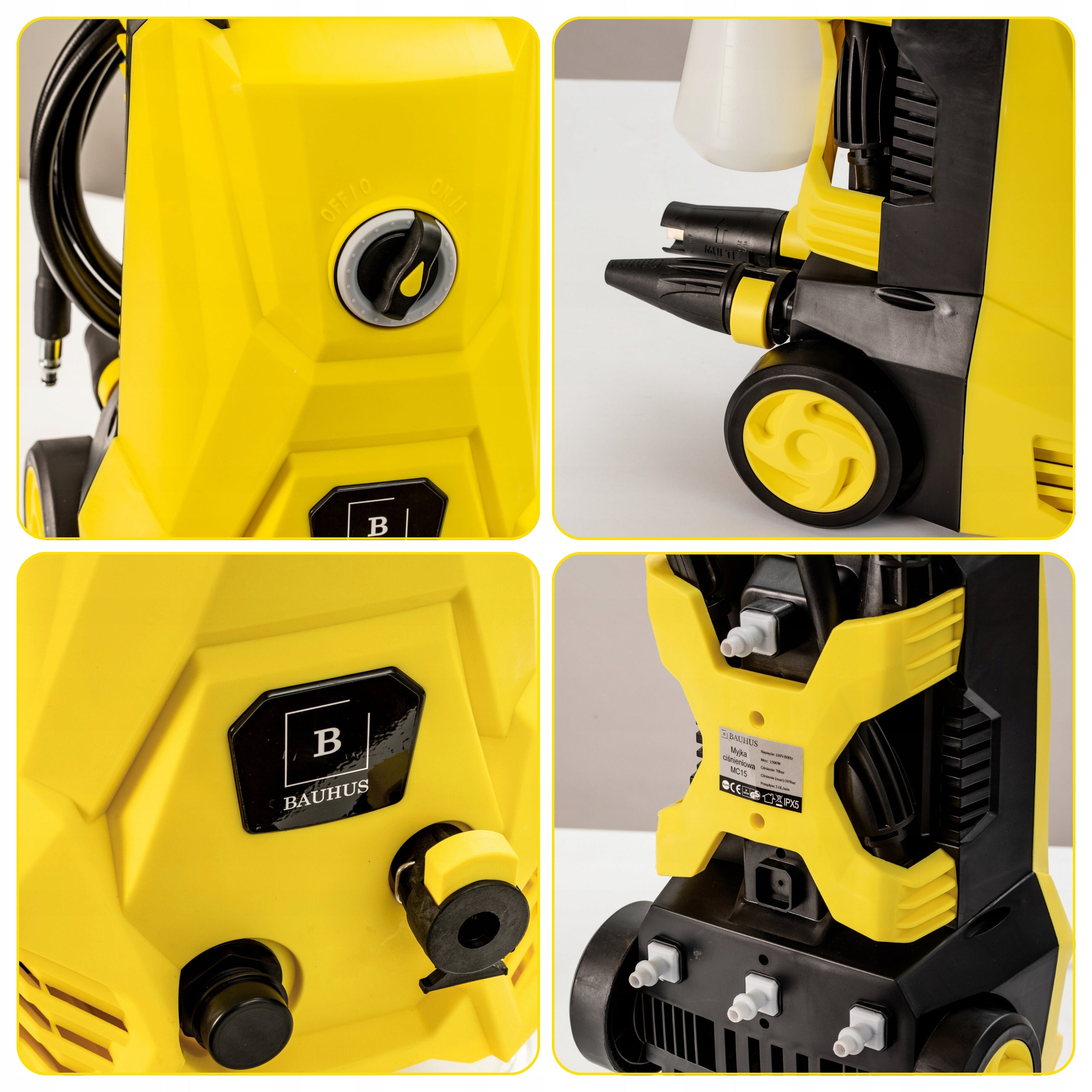 PRESSURE WASHER Powerful Pump PREMIUM PRO 1500W + LIQUID KARCHER FREEBIE Brand Bauhus