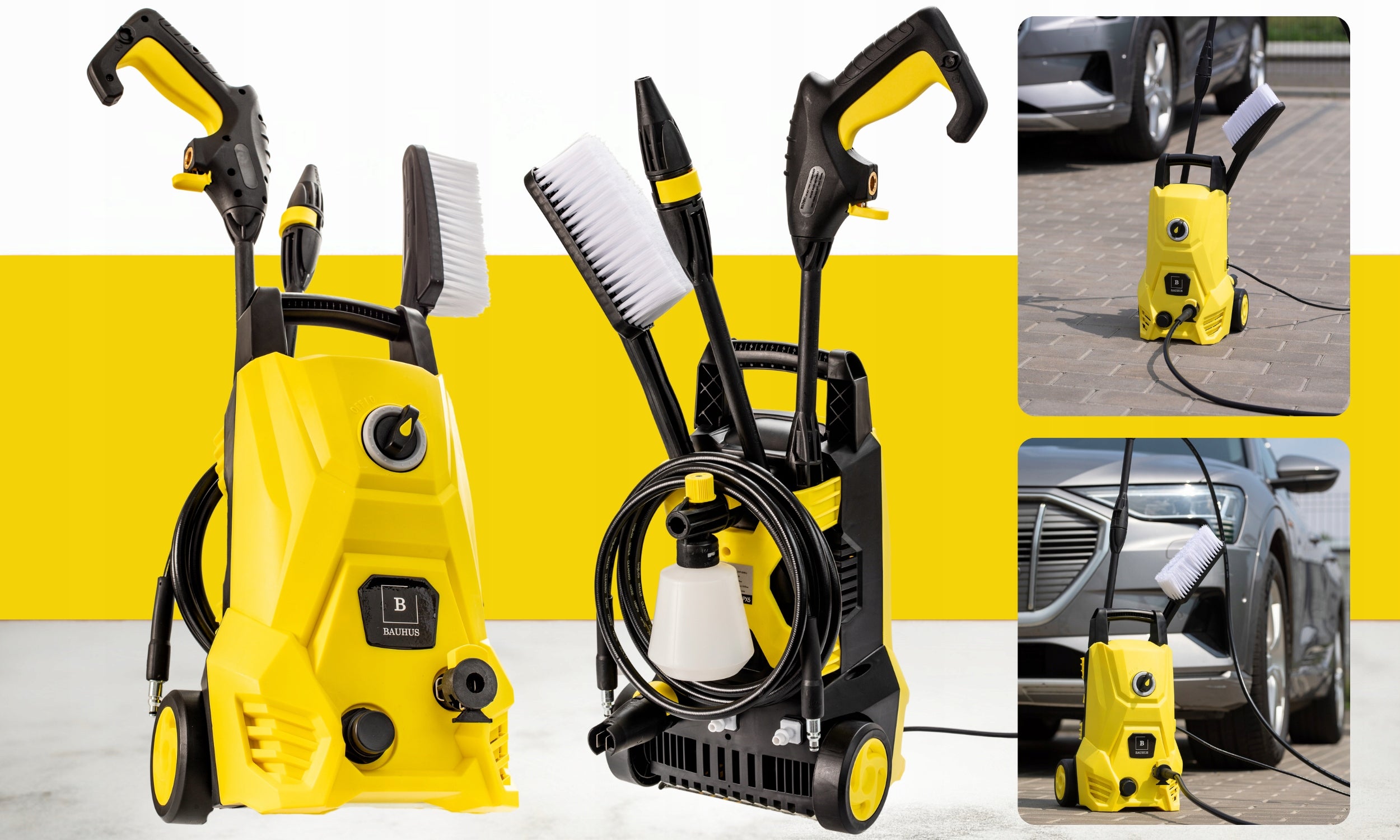 PRESSURE WASHER Powerful Pump PREMIUM PRO 1500W + LIQUID KARCHER FREEBIE Maximum pressure 105 bar