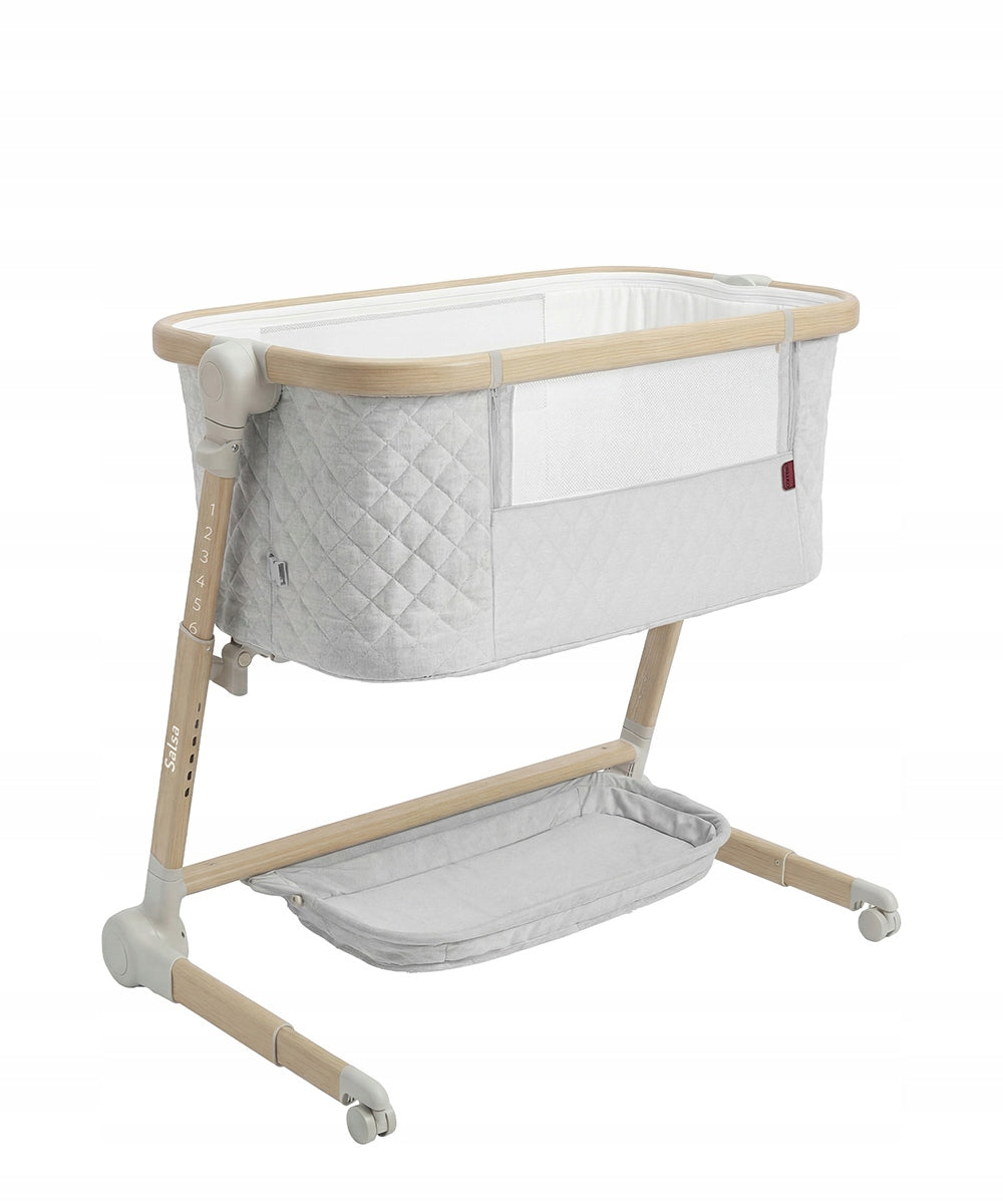 PREVIOUS NEXT Cot Salsa CRL-16507 Velora Grey Product width 42 cm