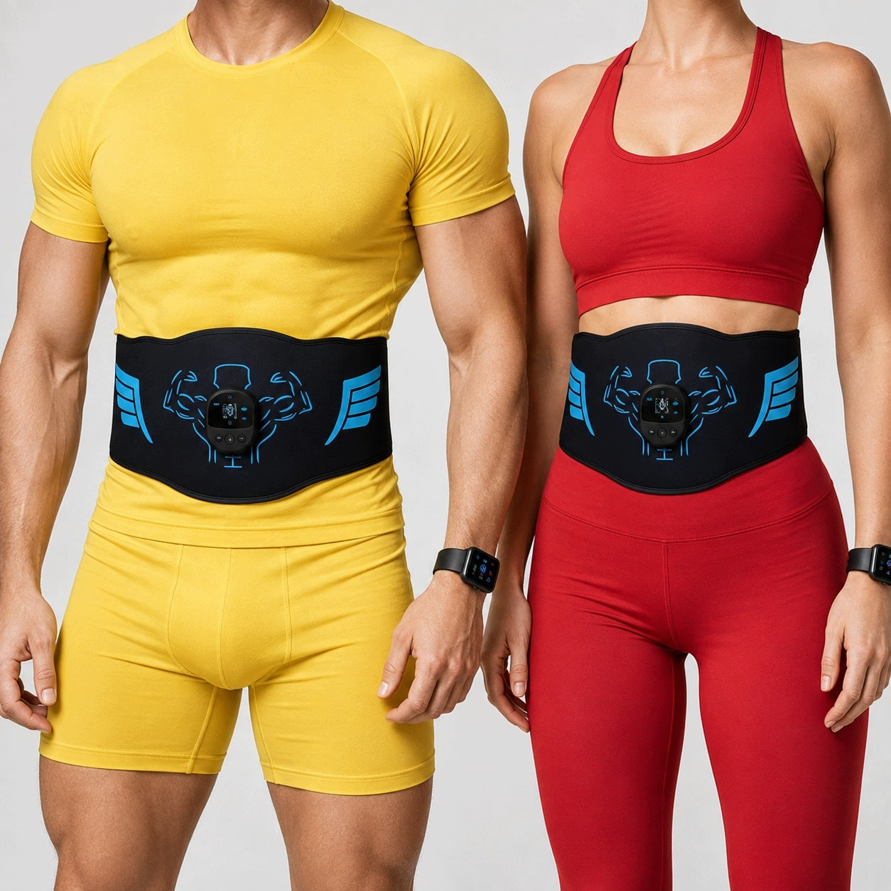 PROFESSIONAL ABDOMINAL MUSCLE ELECTROSTIMULATOR EMS, ABS SLIMMING BELT Packaging status original