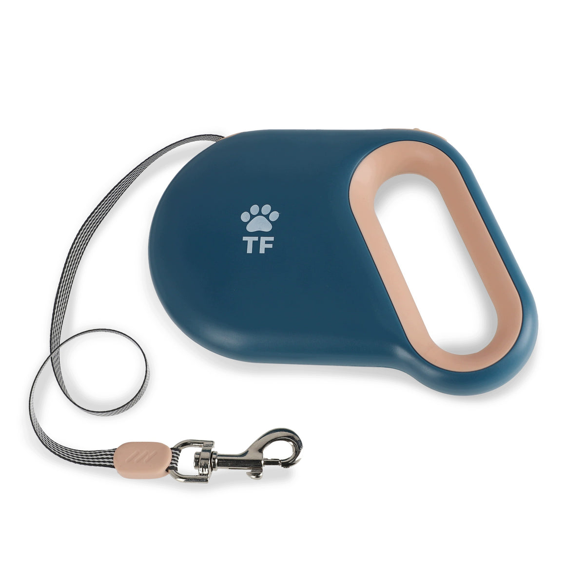 PROFESSIONAL AUTOMATIC LEASH FOR DOG ROLL-UP LOCK UP TO 25 KG 5M BLUE Packaging status original