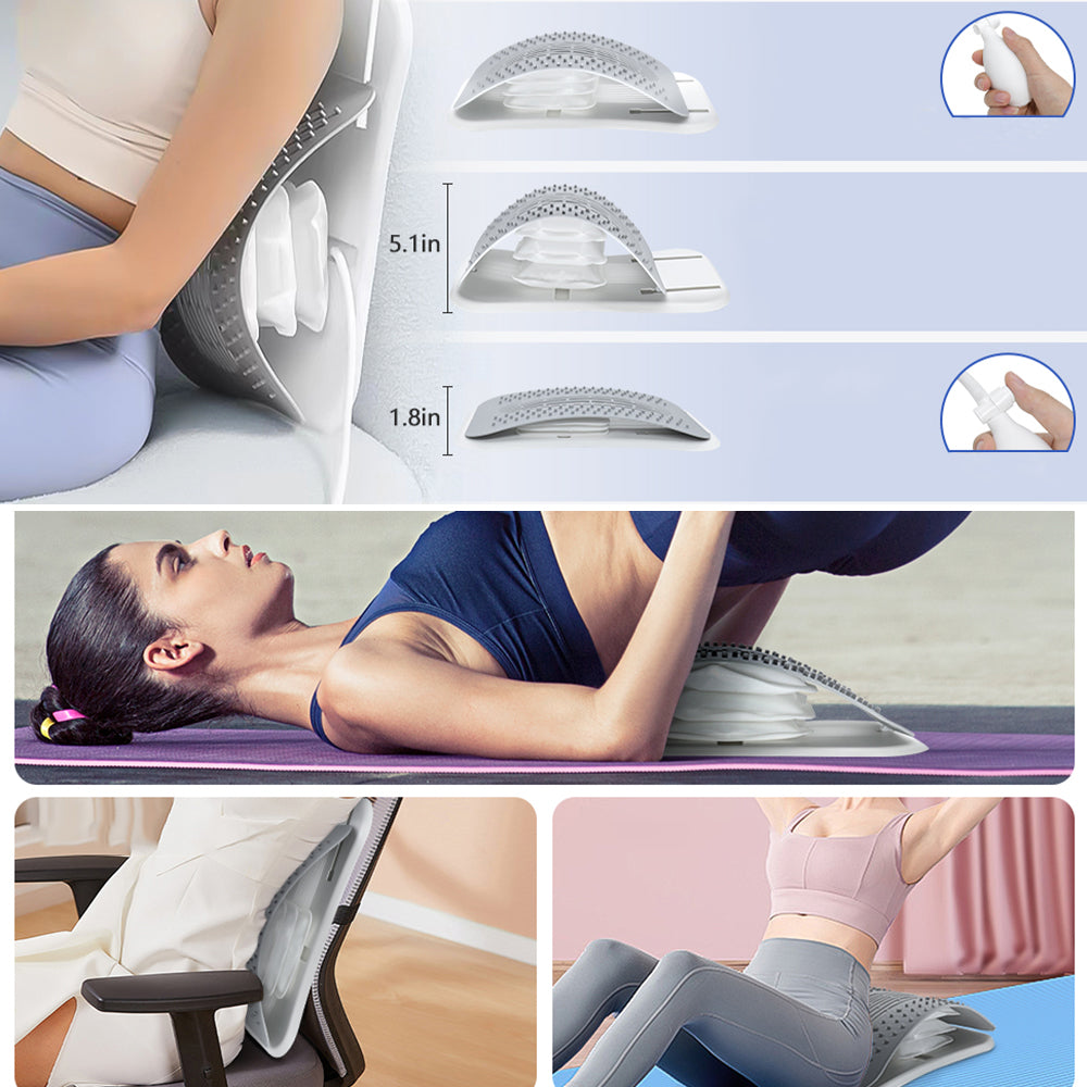 PROFESSIONAL BACK STRETCHING DEVICE SPINE CORRECTION 8 MAGNETS Brand no brand