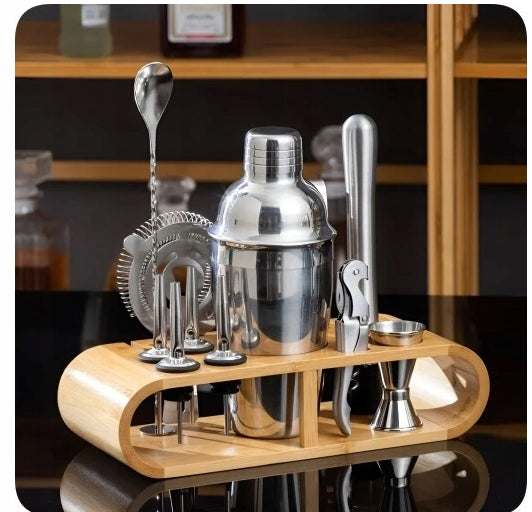 PROFESSIONAL BARTENDING SET FOR DRINKS SHAKER 23 ELEMENTS 750ml Packaging status original