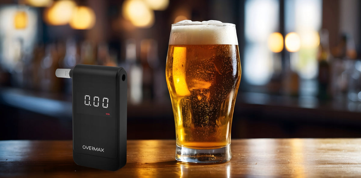 PROFESSIONAL BREATHALYZER WITH ELECTROCHEMICAL SENSOR + CALIBRATION FREEBIE Model OV-AD-10