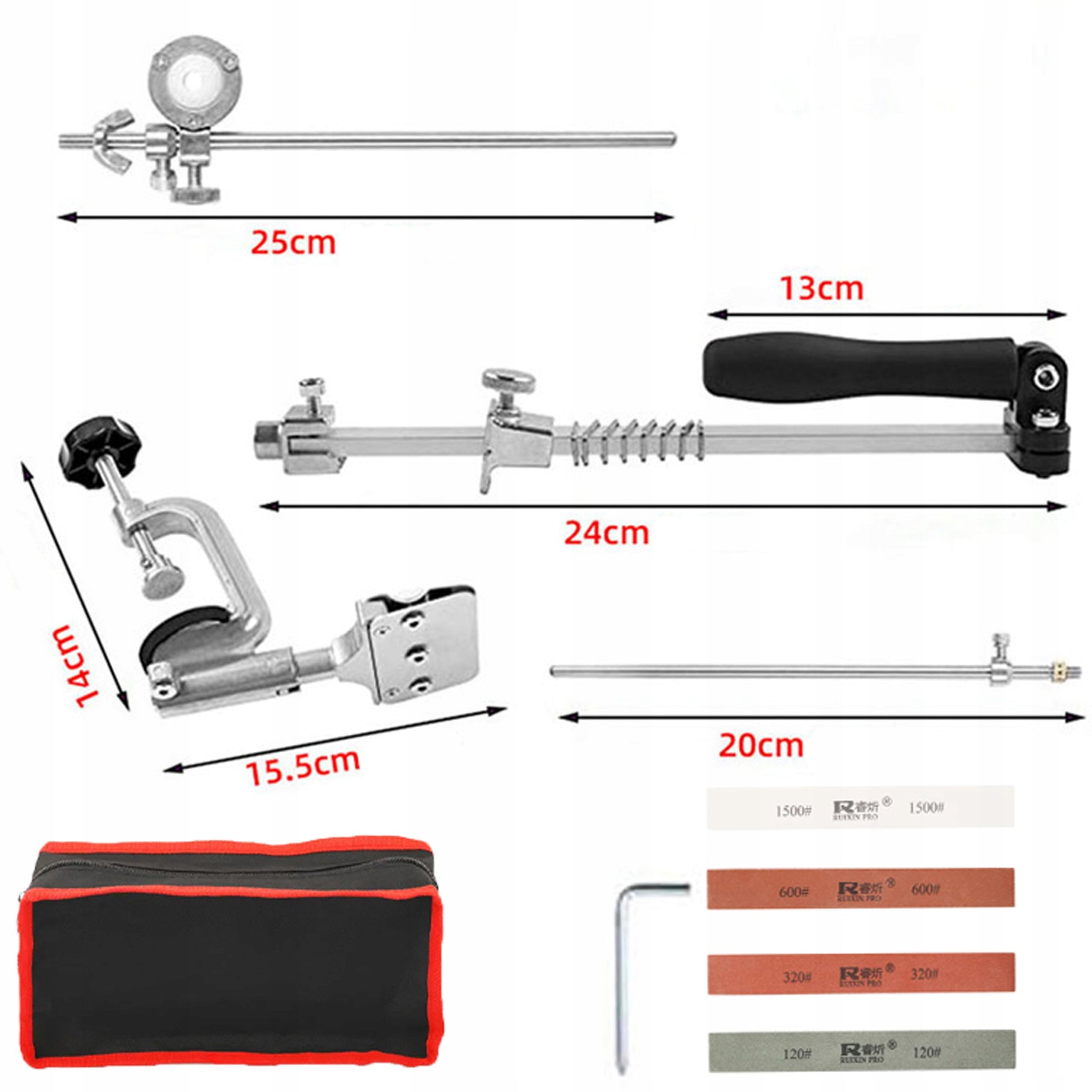 PROFESSIONAL CERAMIC KNIFE SHARPENER 4 WHETSTONE SHARPENING STONES Packaging status original