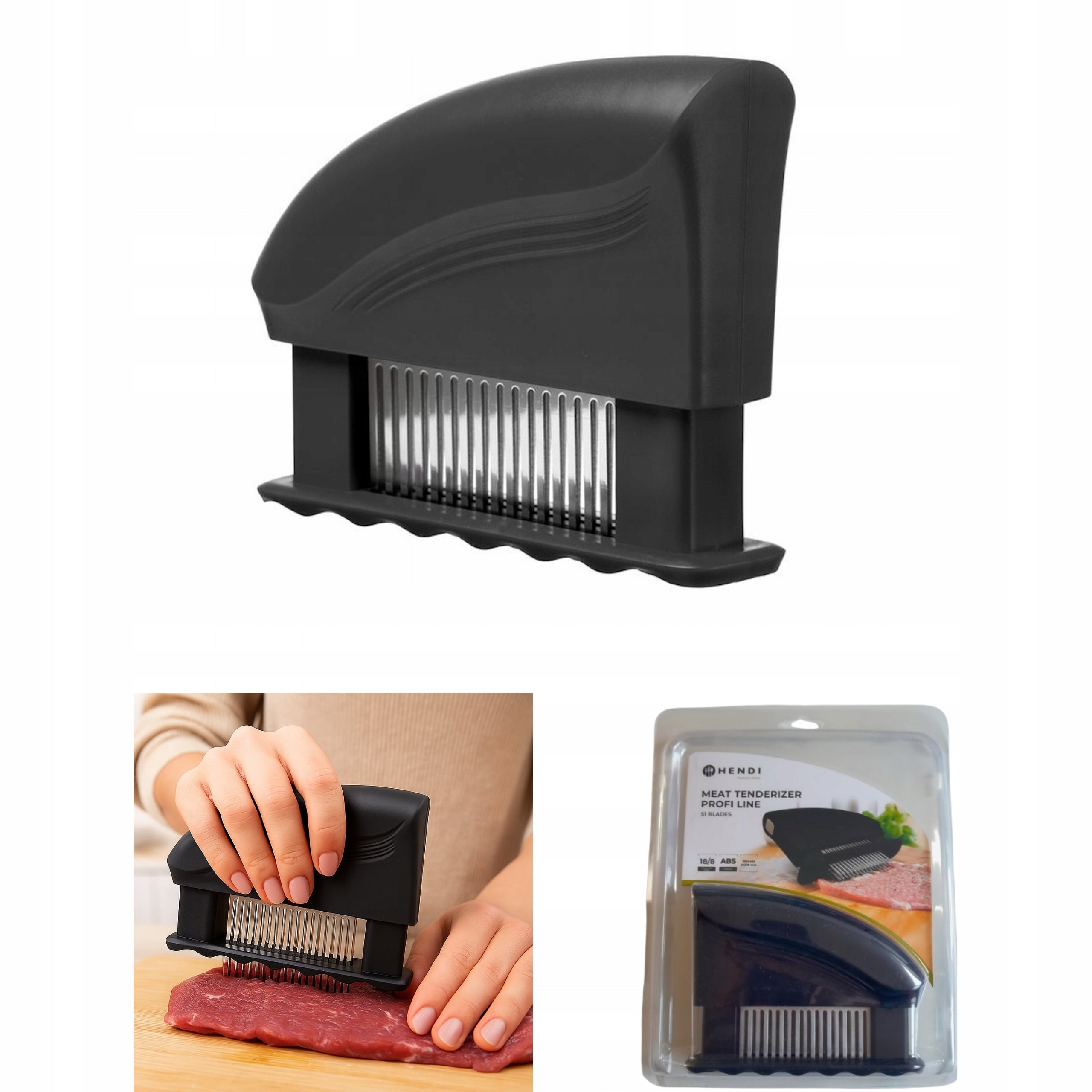 PROFESSIONAL CHOPS 51 BLADES MEAT SOFTENING BLACK