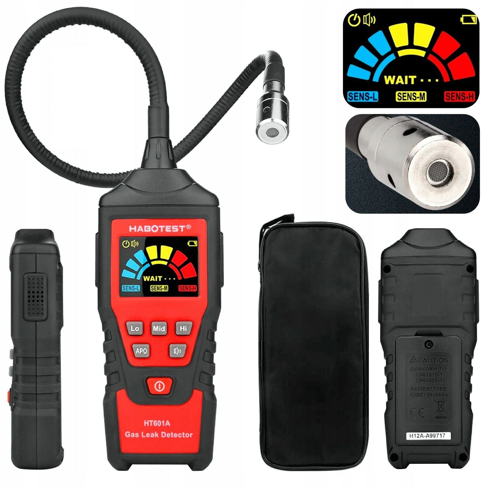 PROFESSIONAL COMBUSTIBLE GAS DETECTOR PORTABLE COMBUSTIBLE GAS LEAK DETECTOR