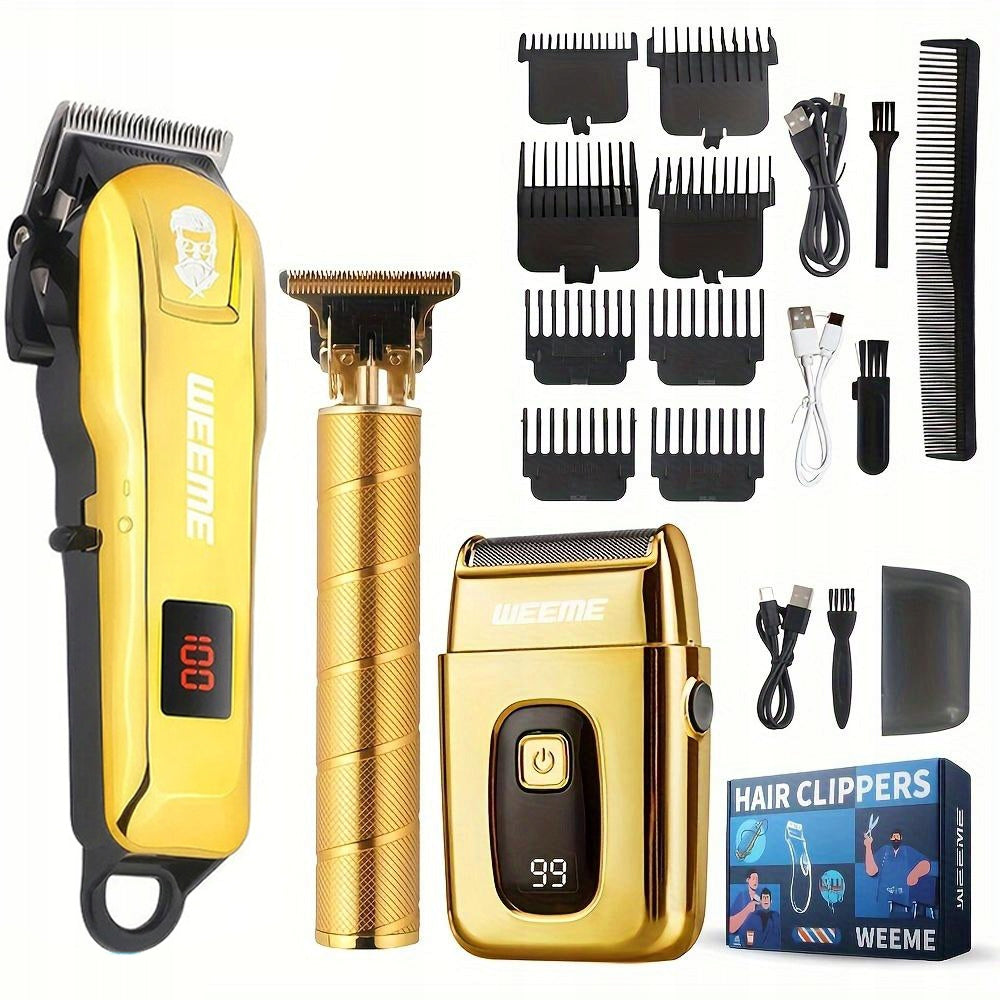 PROFESSIONAL CORDLESS CLIPPER WET&DRY USB SET 11IN1 Brand no brand