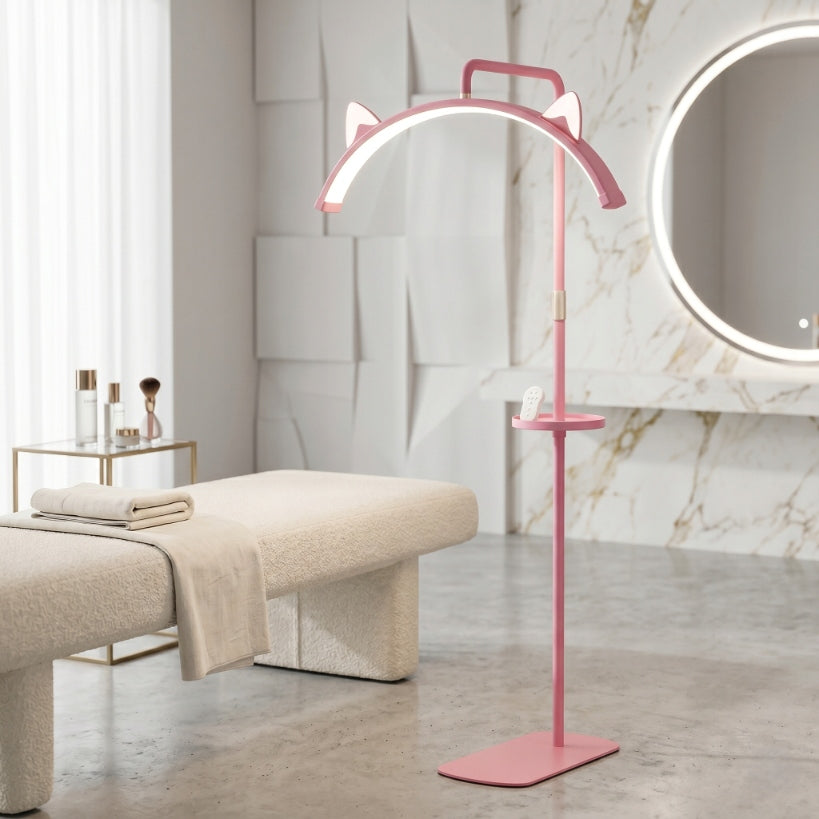 PROFESSIONAL COSMETIC LAMP SHADOWLESS LED HALF MOON PINK