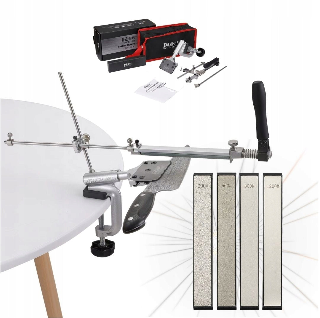 PROFESSIONAL DIAMOND KNIFE SHARPENER WHETSTONE Ruixin RX008D +4 DIAMONDS