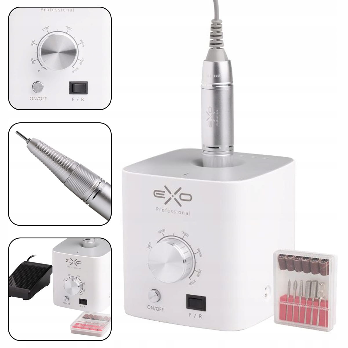 PROFESSIONAL EXO CX3 40W Nail Milling Machine for Manicure Pedicure