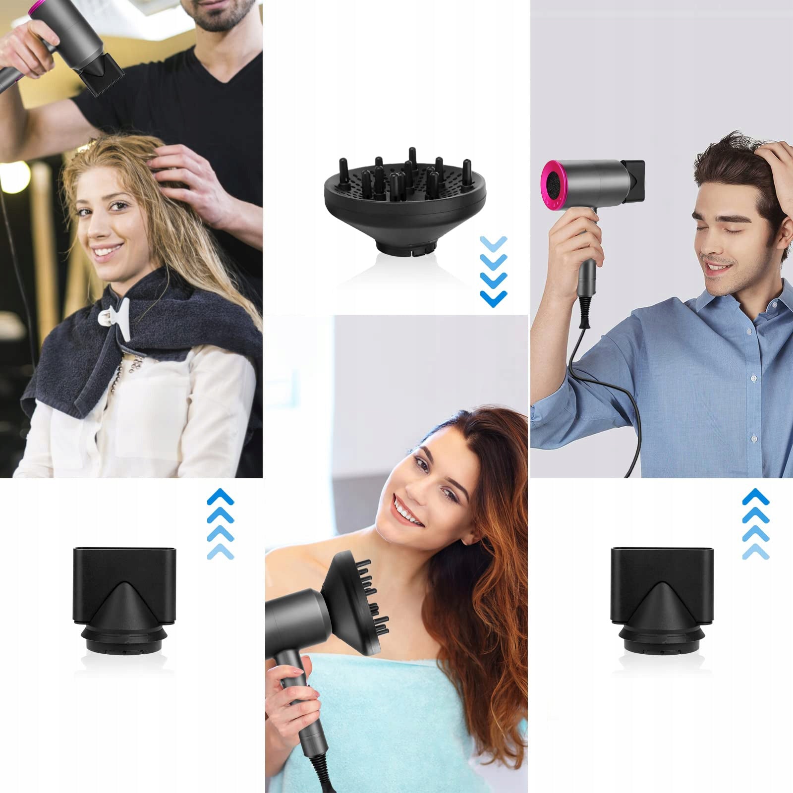 PROFESSIONAL HAIR DRYER 1600W ULTRA IONIZATION + CONCENTRATOR Brand no brand