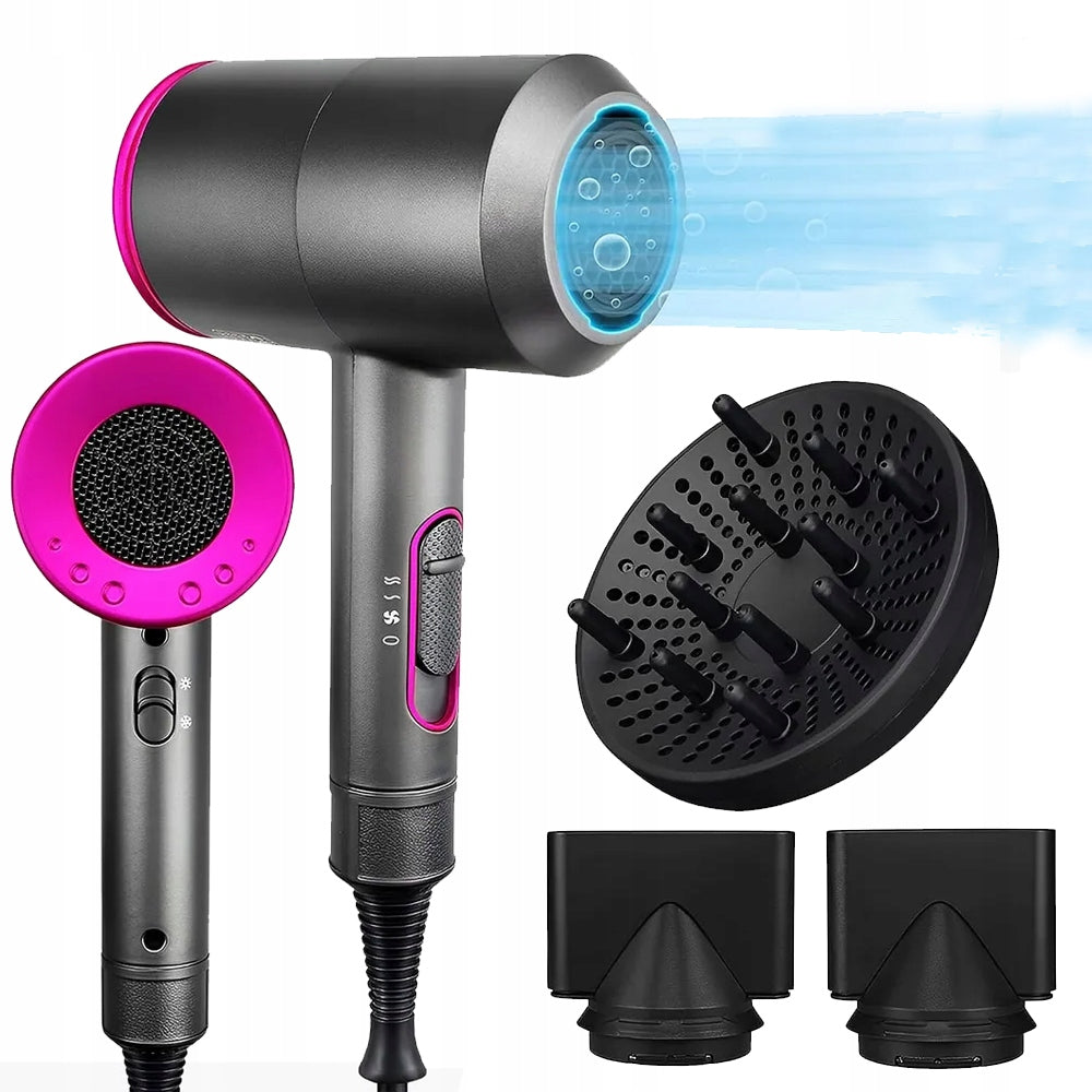PROFESSIONAL HAIR DRYER 1600W ULTRA IONIZATION + CONCENTRATOR