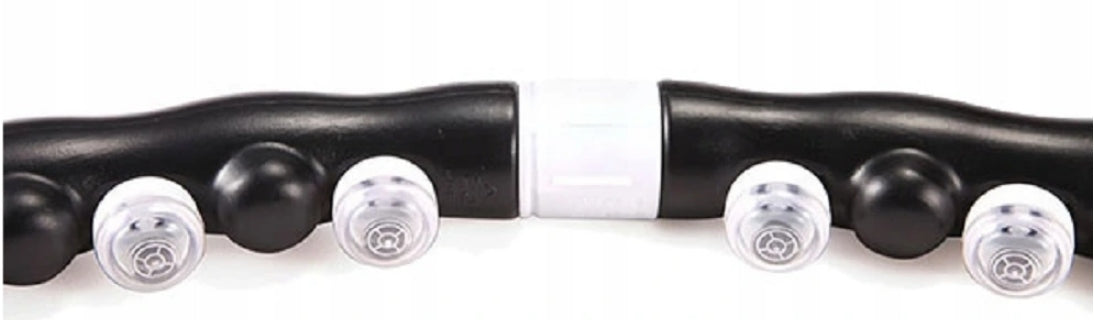 PROFESSIONAL HULA HOOP MASSAGER , MAGNETIC BALLS Color black