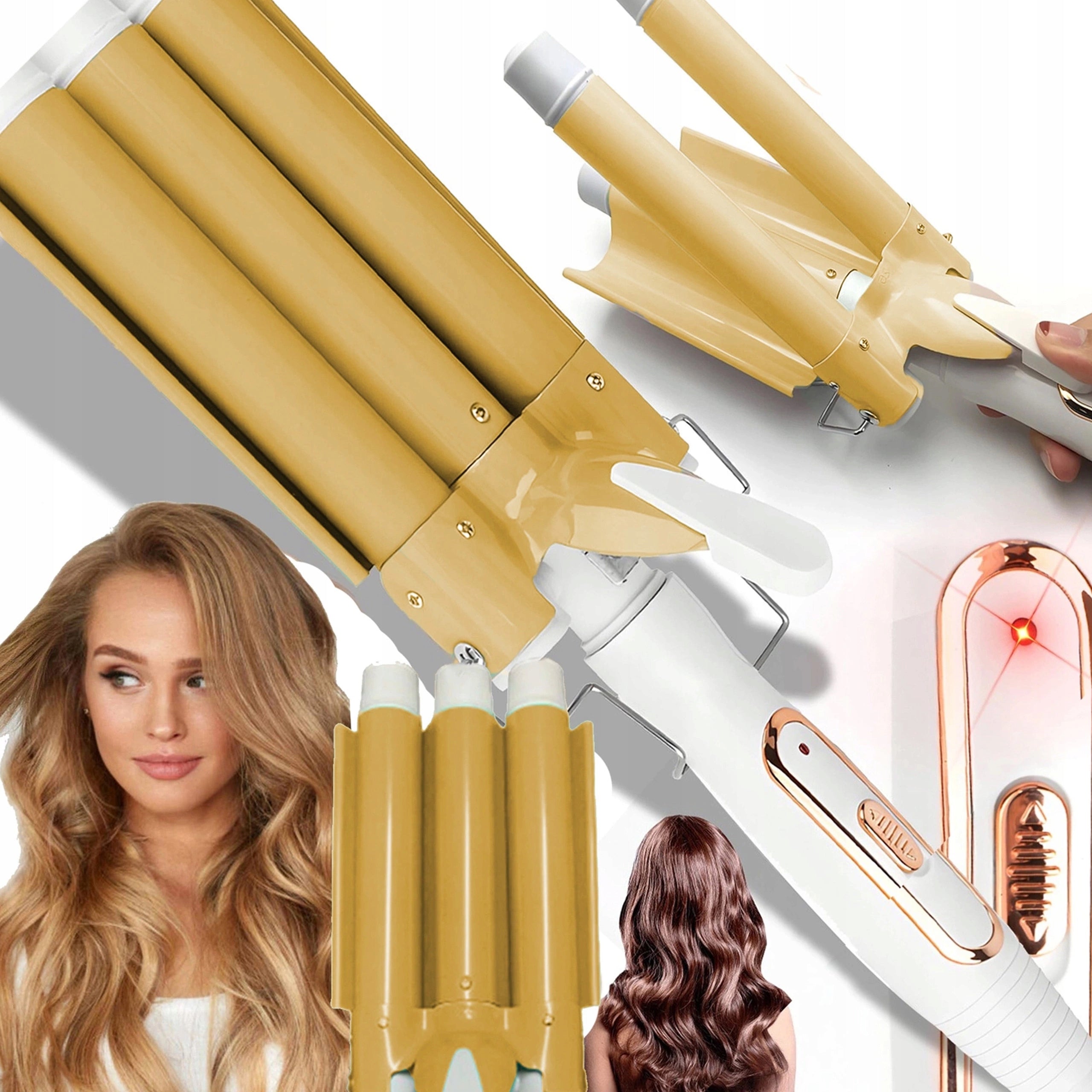 PROFESSIONAL INVERTER CURLING IRON FAST HEATING 28S CERAMIC COATING