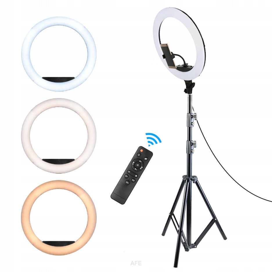 PROFESSIONAL LED RING LAMP 22'' = 56CM 90W TATTOO EYELASH MAKEUP REMOTE CONTROL EAN (GTIN) 0736542967579