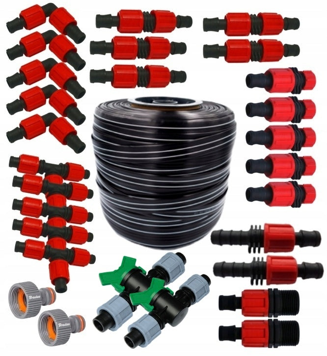PROFESSIONAL LINE T-TAPE DRIP TAPE 10cm 500 mb + CONNECTORS